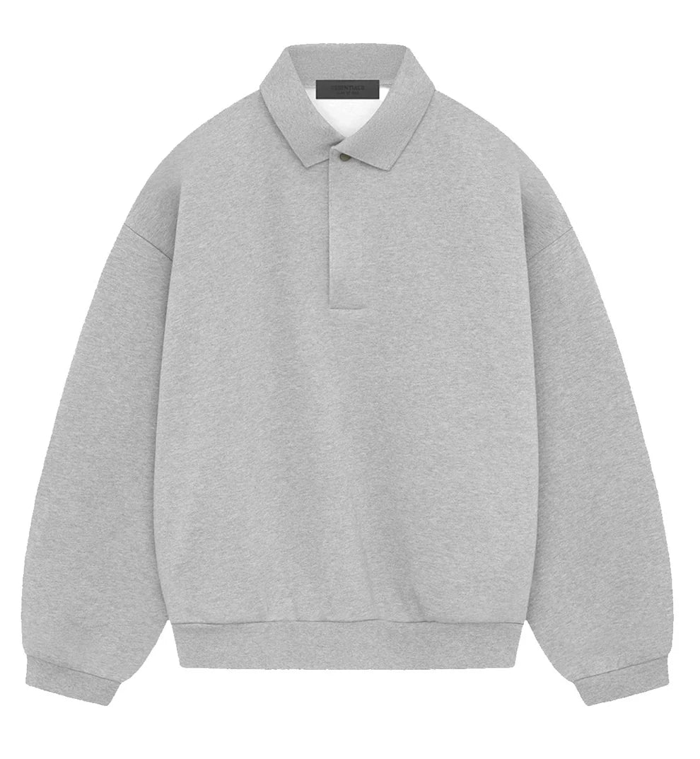 Fear of God 必看长袖Polo衬 SS24 浅石南灰色