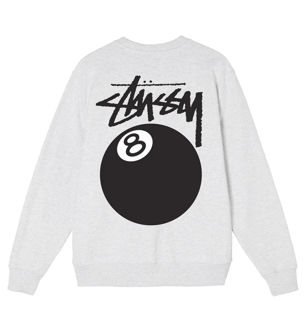 Stussy 8 Ball Sweatshirt - Grey
