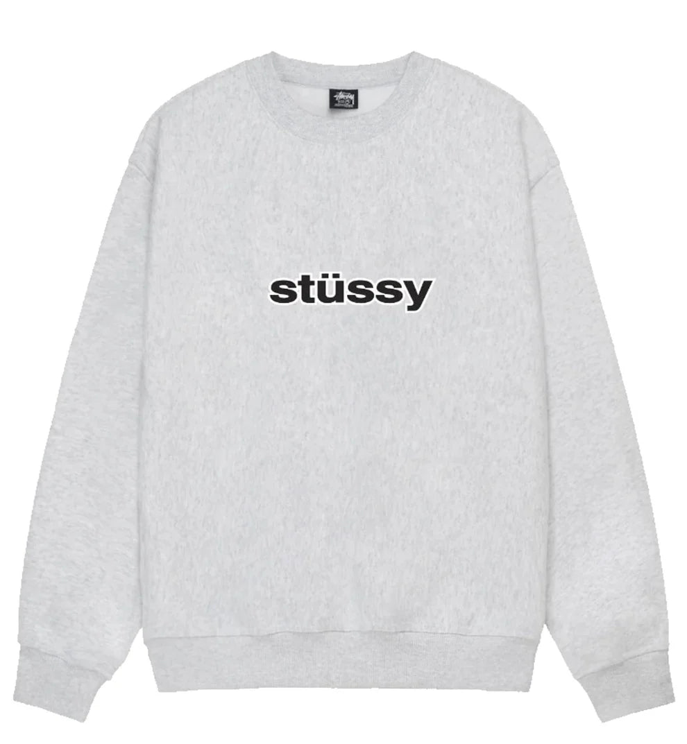 Stussy SS Link Crew Sweatshirt - Ash Heather