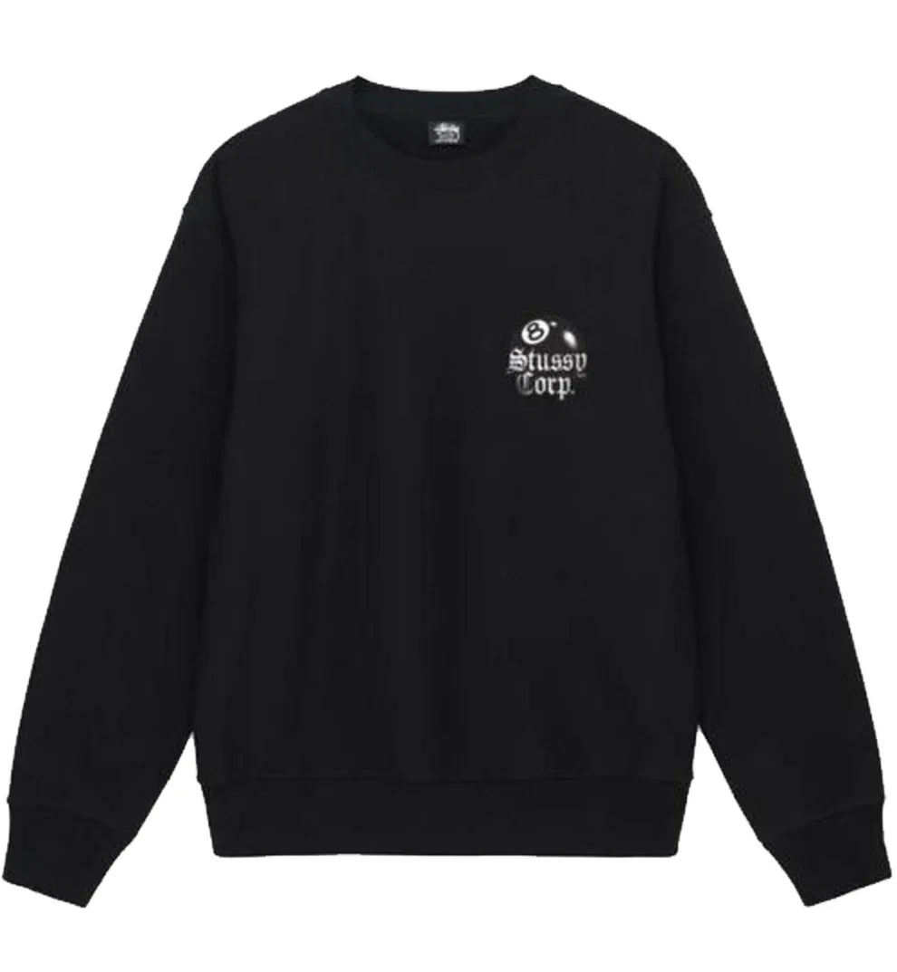 Stussy 8 Ball Corp Sweatshirt - Black