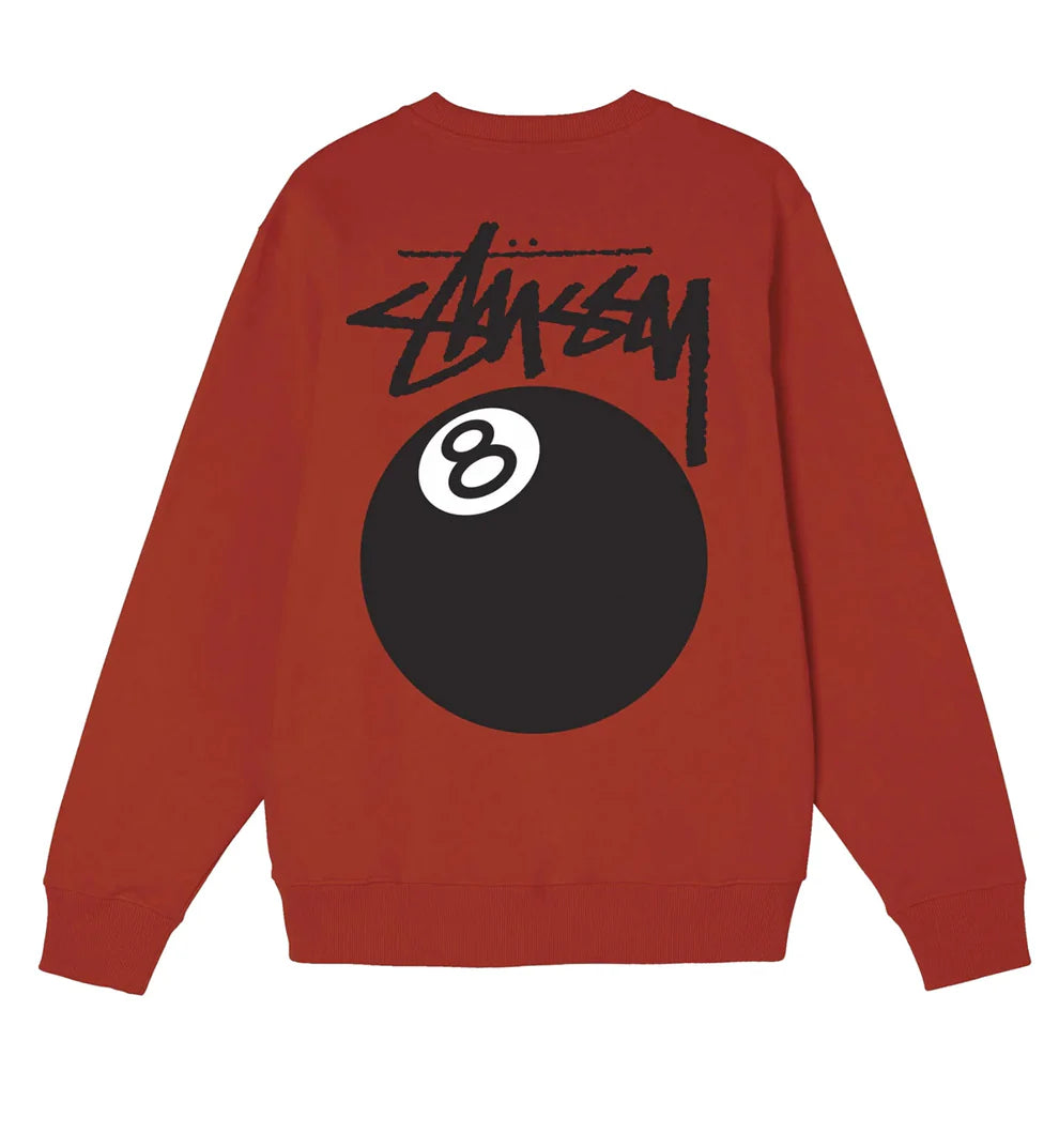 Stussy 8 Ball Sweatshirt Maroon