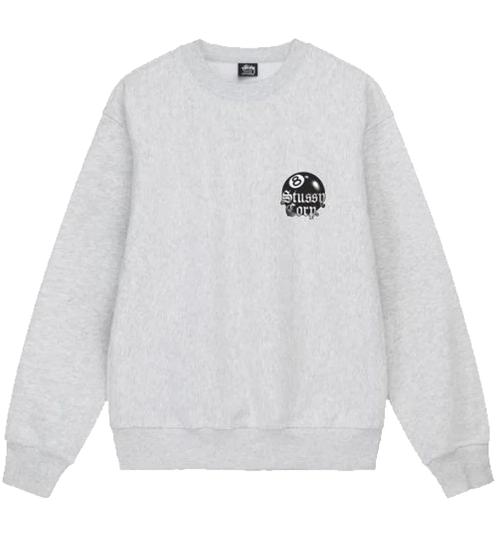 Stussy 8 Ball Corp Sweatshirt - White