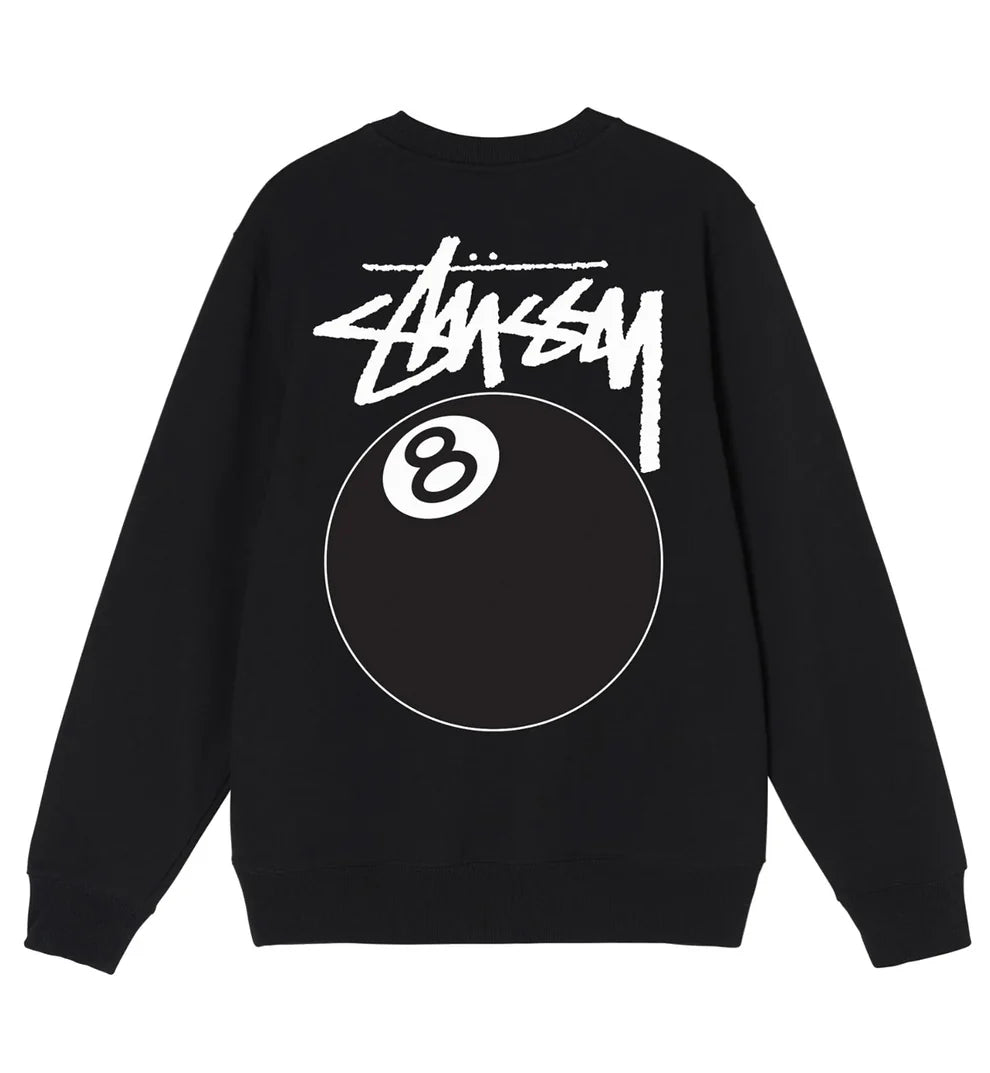 Stussy 8 Ball Sweatshirt Black